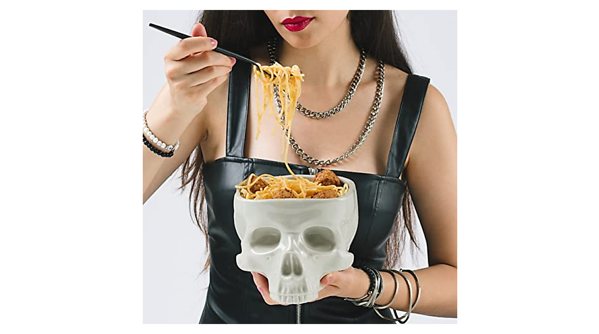 Gothic Skull Bowl - Food Safe & Stylish Serveware