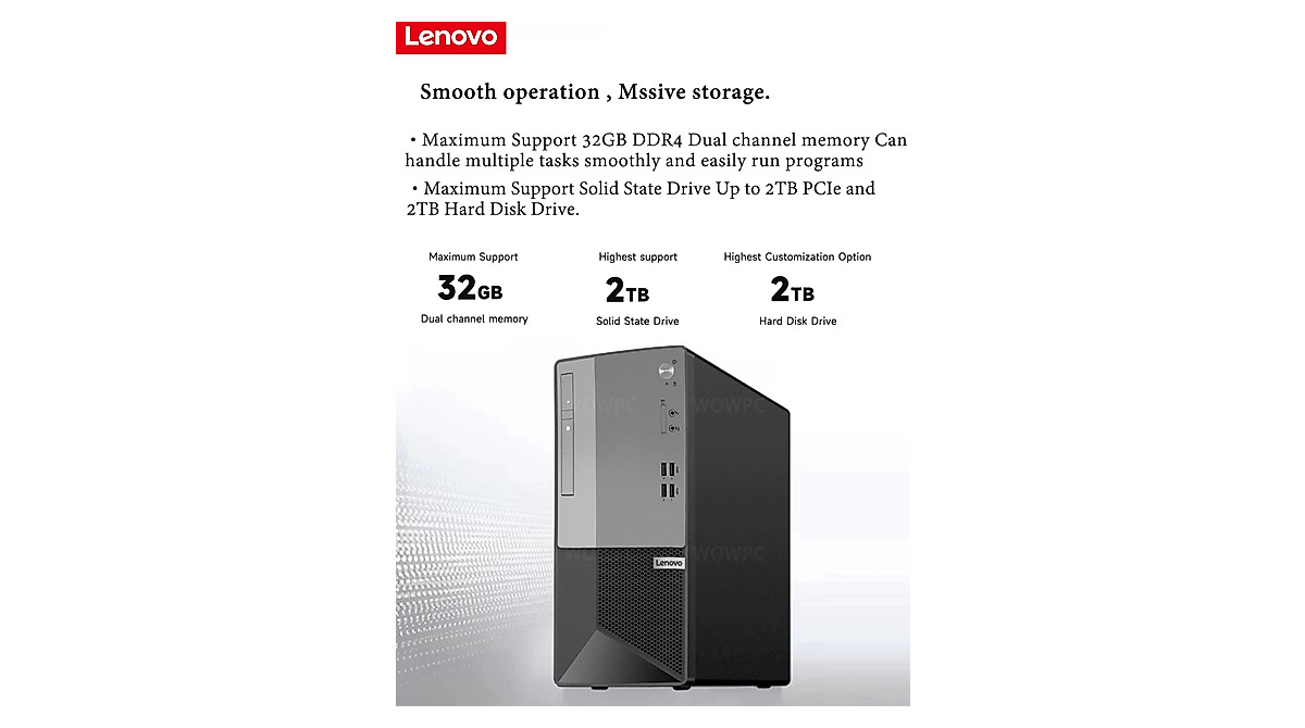Lenovo ThinkCentre M720 Tower - Core i3, 16GB RAM, 1TB HDD