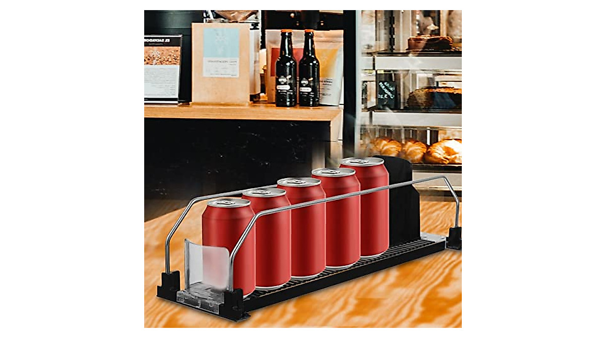 Vending Machine Pusher Glide Soda Can Dispenser for Fridge | Organize ...