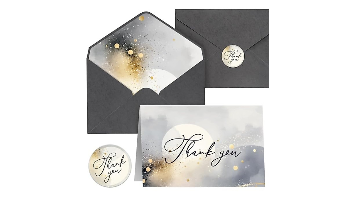 Thank You Cards with Envelopes | Elegant 50-Pack for All Occasions