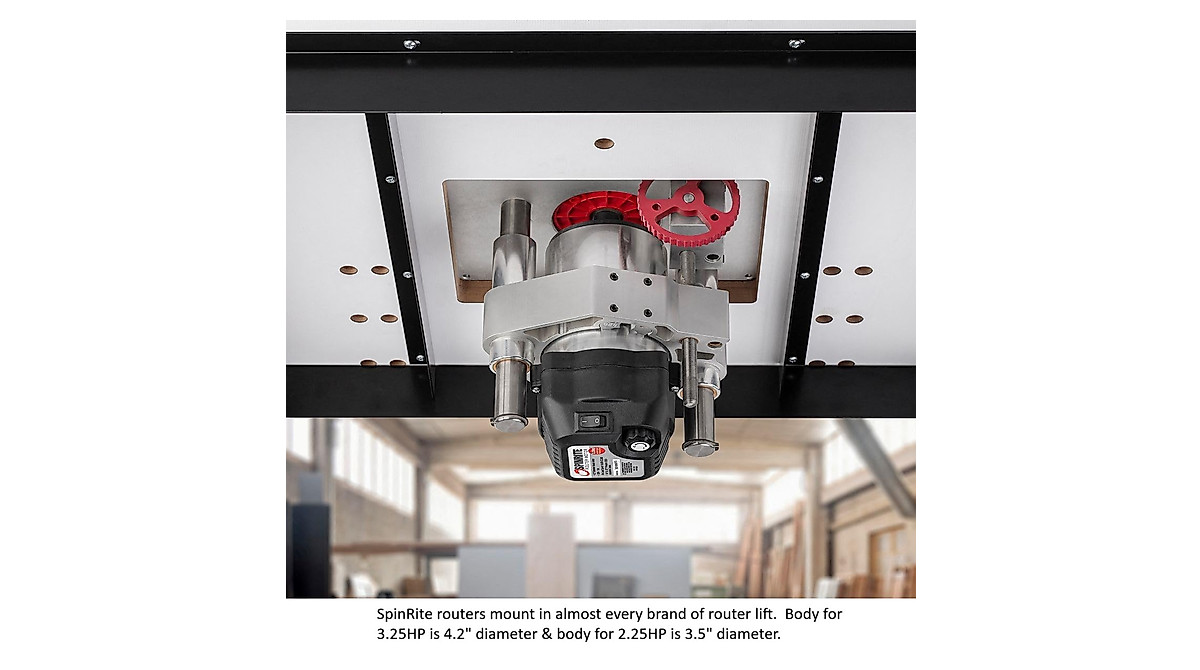 SpinRite 2.25HP Router Motor - Soft Start & Variable Speed