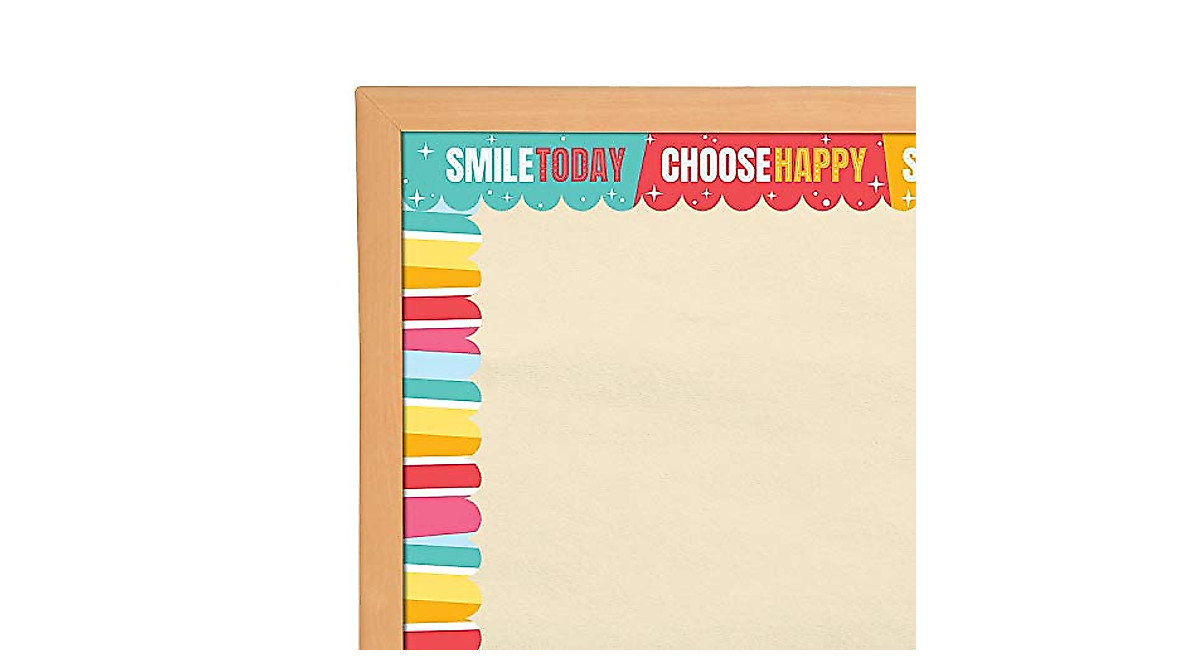 Double-Sided Happy Day Bulletin Board Borders - 12 Pack