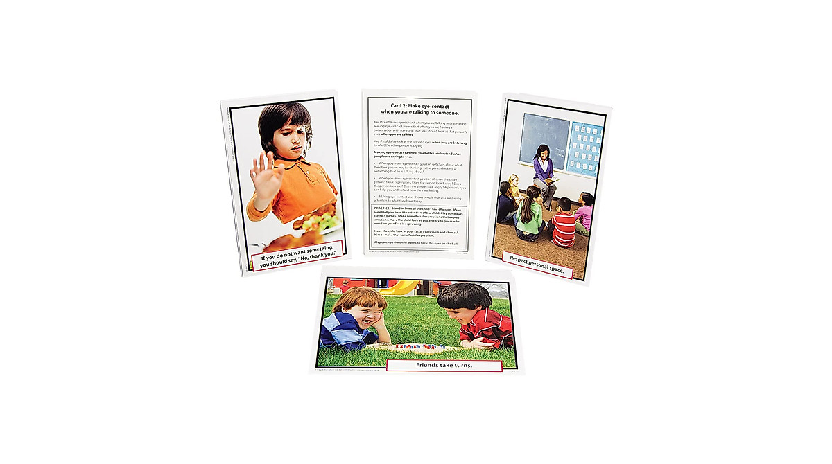 Photo Conversation Cards for Autism & Aspergers | Social Skills Practice