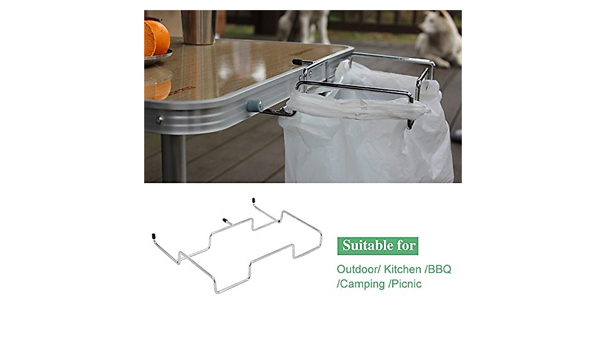 Qii lu Trash Bag Rack for Outdoor & Indoor Use | Durable & Portable