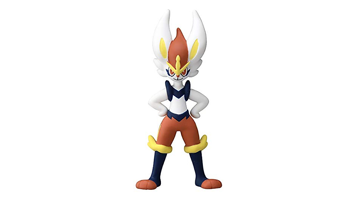 Pokemon Moncolle Cinderace Figure | Takara Tomy Collectible Action Figure