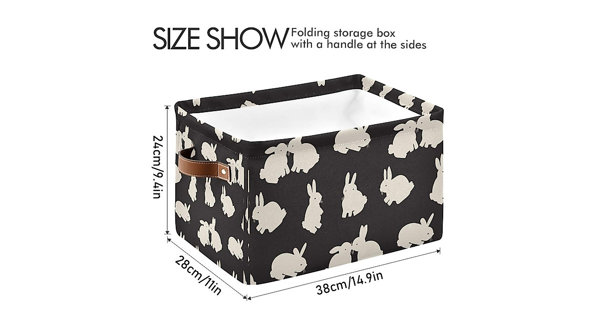HMZXZ Cute Rabbit Storage Basket for Stylish Organization
