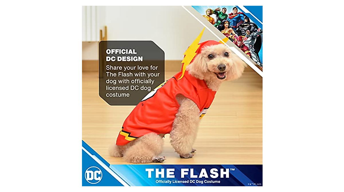 The Flash Dog Costume | Official DC Pet Apparel