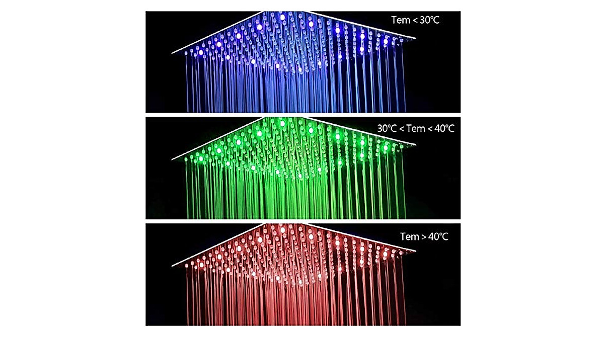 Suguword 16-Inch LED Rain Shower Head – Powerful Stainless Steel Bath ...