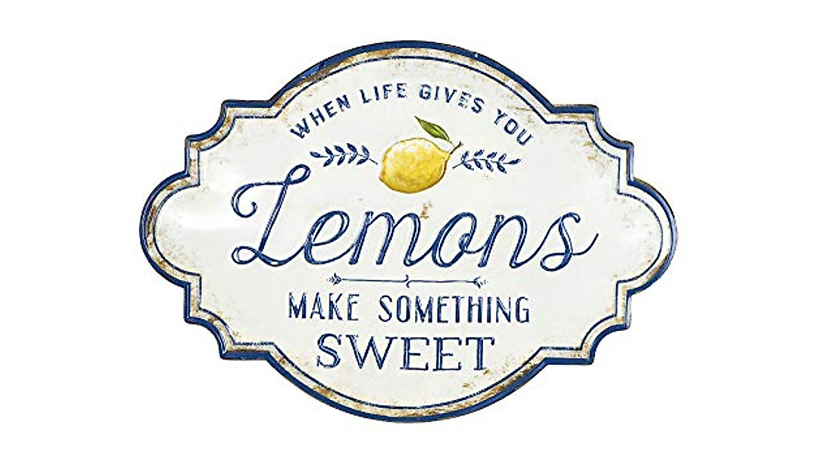 Creative Co-Op Life Gives You Lemons Metal Wall Décor - Inspire Your Home