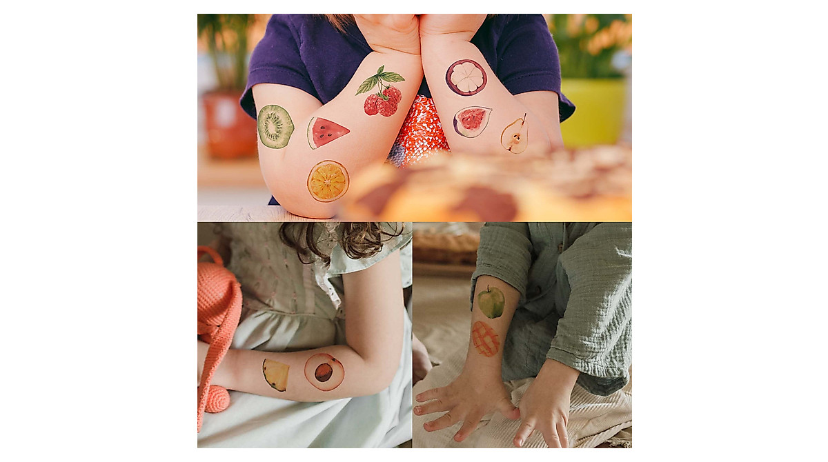 Everjoy Waterproof Realistic Fruit Temporary Tattoos