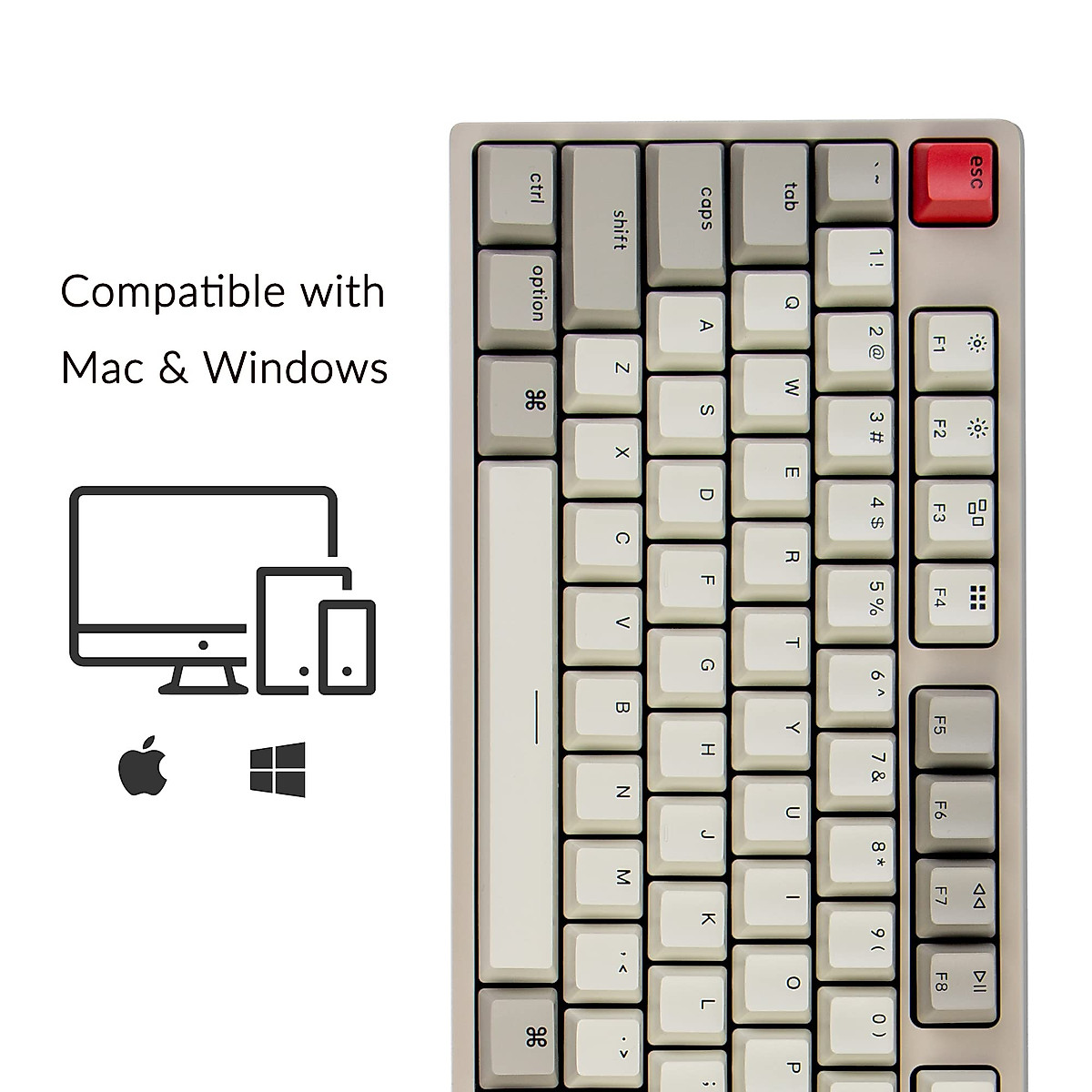 Keychron C2 Wired Mechanical Keyboard: Mac/Win, Brown Switch
