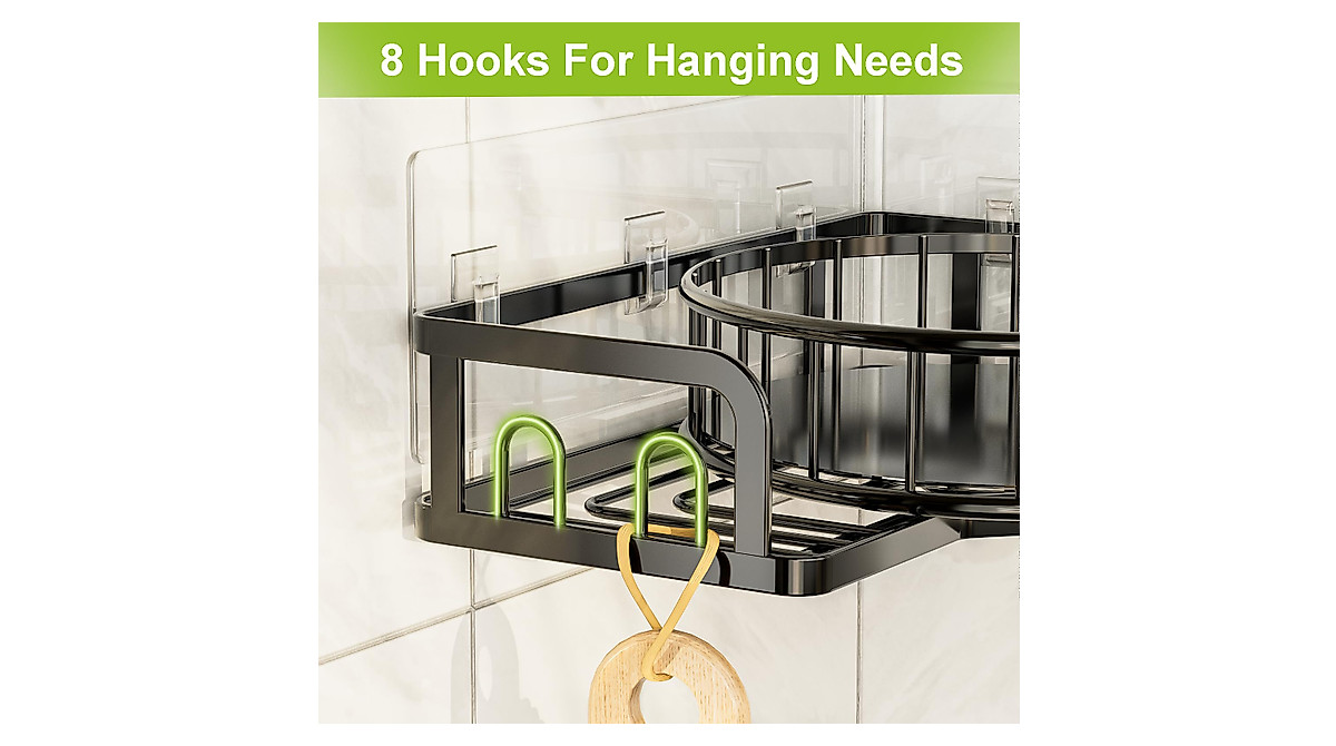 Lincordor Rotating Shower Caddy: Rustproof & Space-Saving