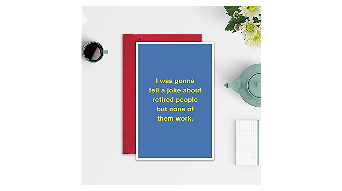 Humorous Retirement Card for Coworkers | Funny Farewell Gift