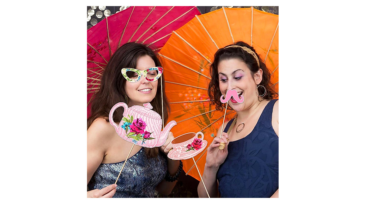 LUOEM Tea Party Photo Booth Props for Weddings & Parties | 30 Pack