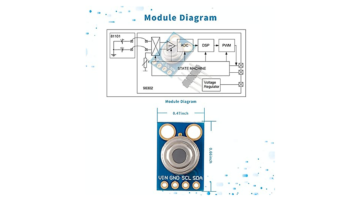 High Precision Non-Contact IR Temperature Sensor Module