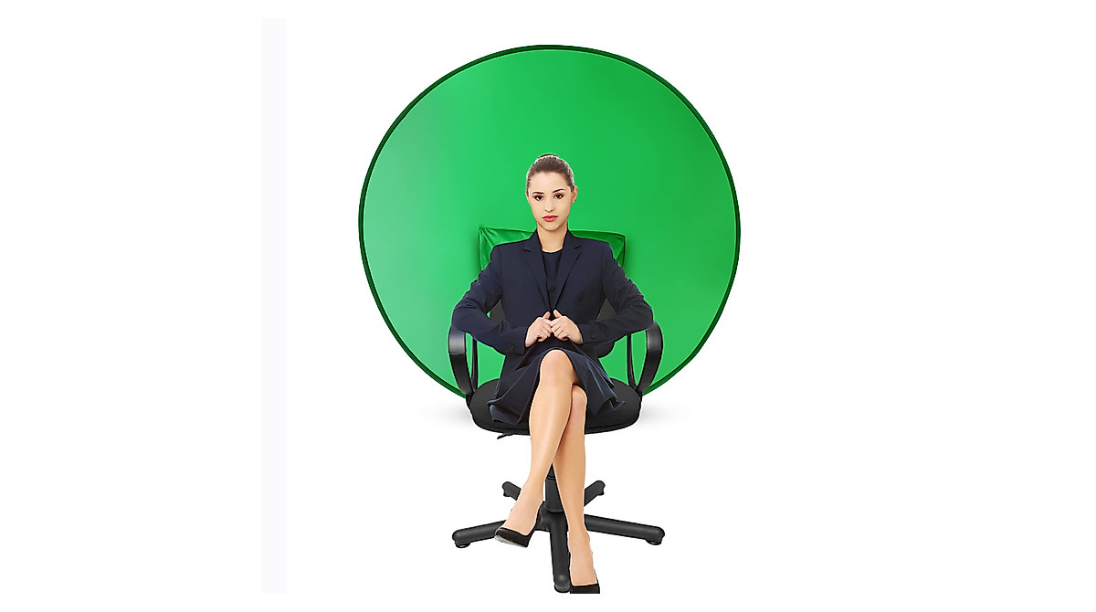 CoosBonfik Portable Green Screen Backdrop for Video Calls