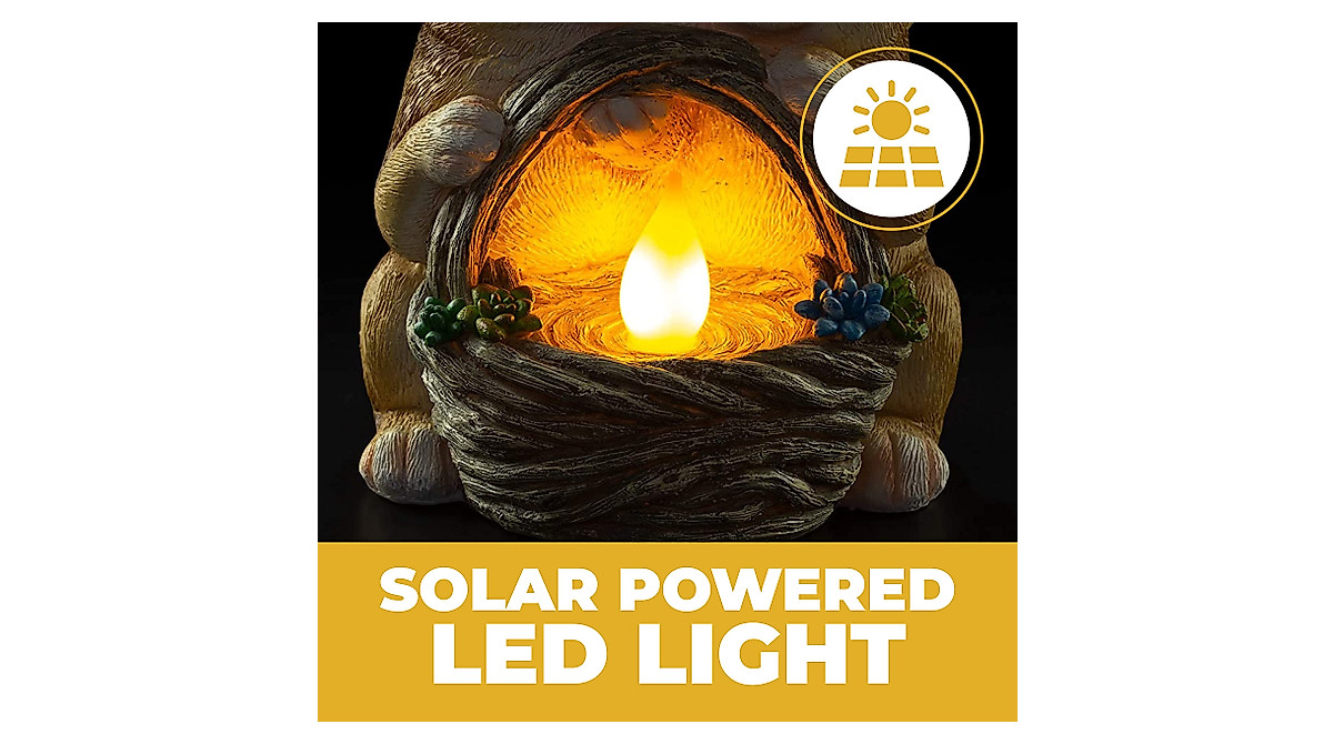 VP Home Solar Squirrel Garden Light - Outdoor Decor & Lawn Ornament