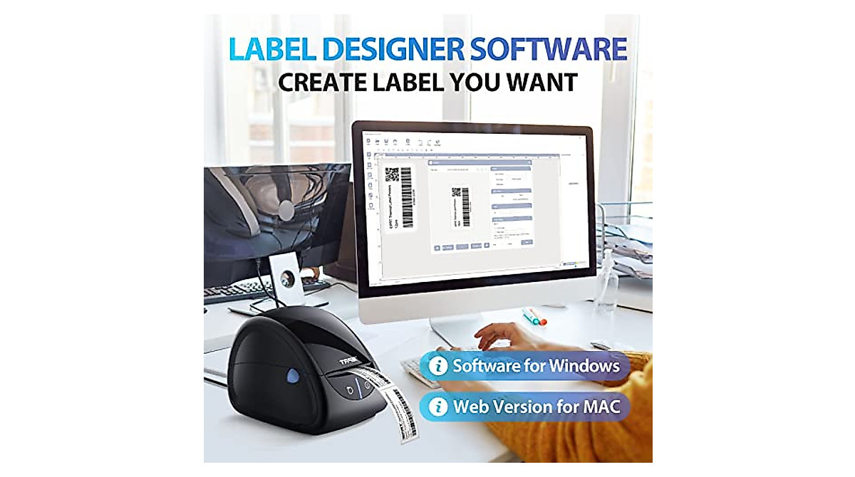iDPRT Dual Label Maker Bundle: Wide & Quick Thermal Labels