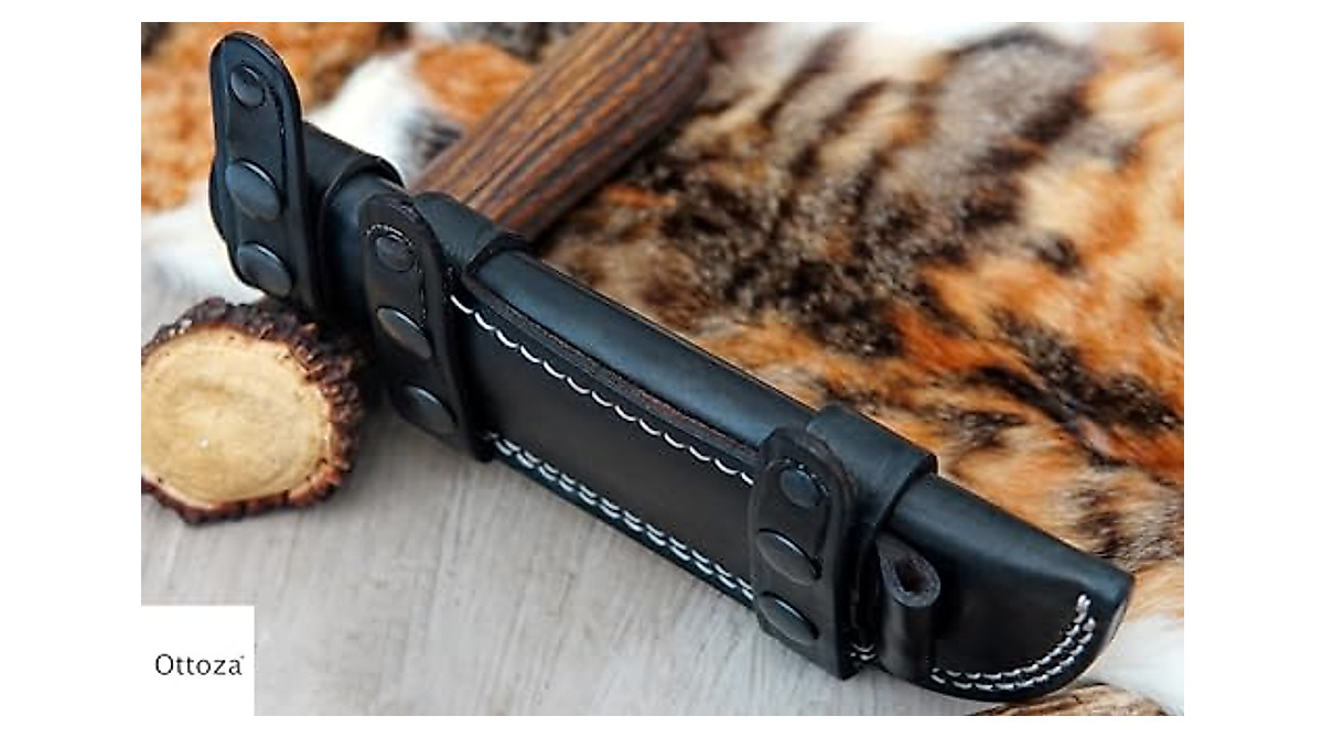 Ottoza Leather Knife Sheath for Left-Handed Users