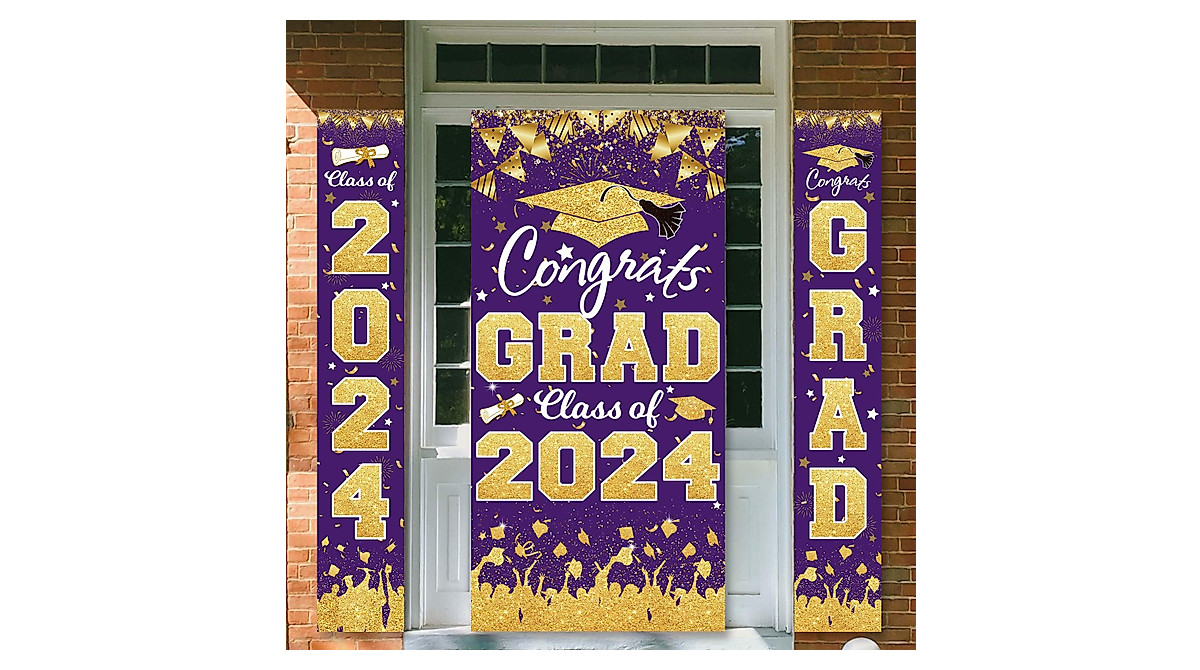 2024 Graduation Decorations - Class of 2024 Congrats Banner & Party ...