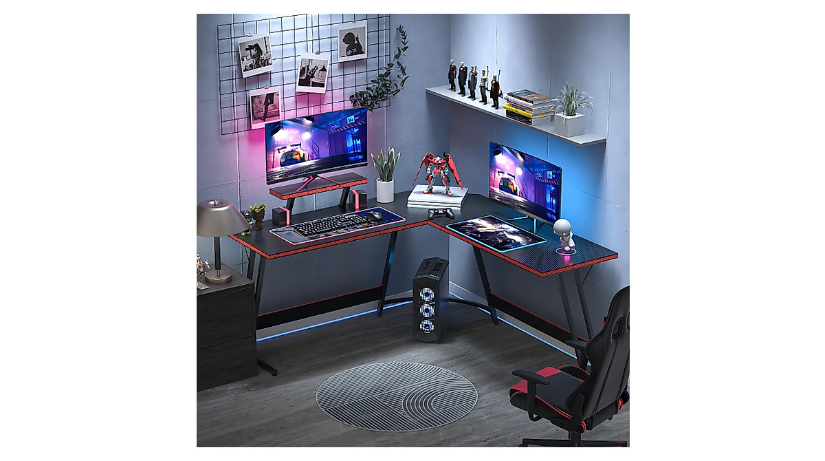 Shahoo L Shaped Gaming Desk - Elevate Your Setup