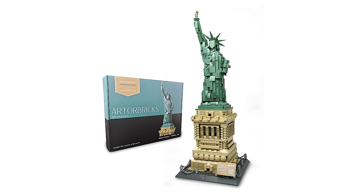 ArtorBricks Statue of Liberty Building Set - 1577 Pieces