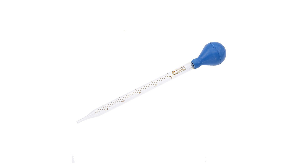BetterUS 10ml Glass Graduated Dropper with Rubber Cap - Precise Lab Pipette