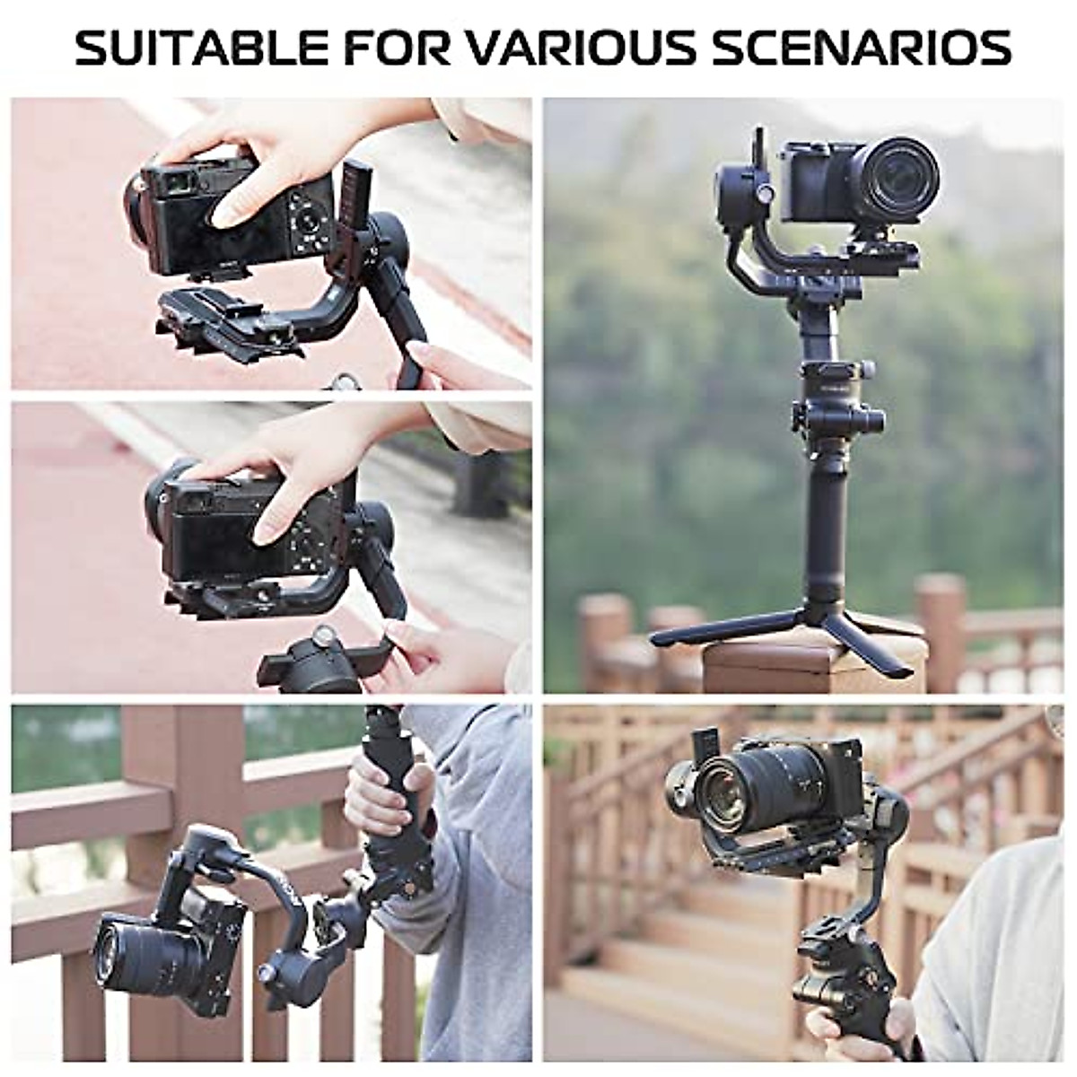 FALCAM F38 Piastra Superiore A Sgancio Rapido Da 38 Mm – Compatibile Attacco Standard, Con Sistema QR Per Tracolla E Cinghie