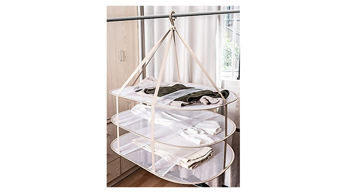 Looca Flat Mesh Laundry Drying Rack - Foldable & Portable