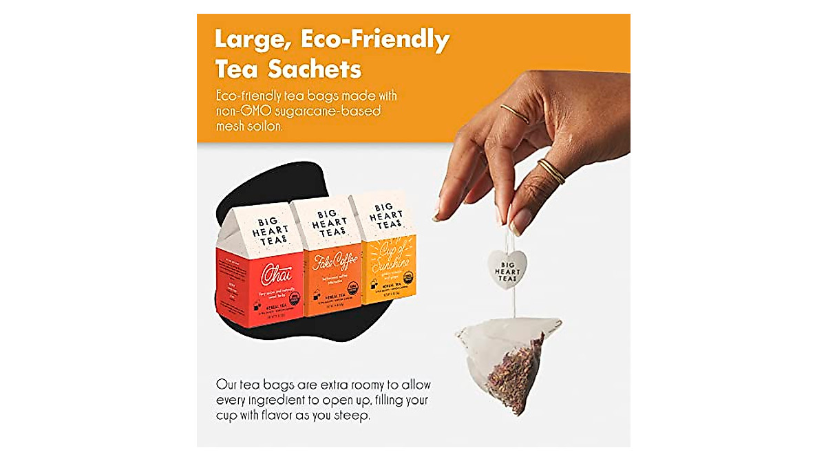 Big Heart Tea Co. Spicy Herbal Tea Gift Set - Organic & Eco-Friendly