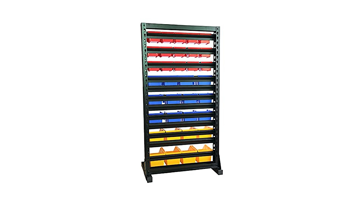 King's Rack Heavy Duty Steel Storage System with 35 Bins | Garage Organizer