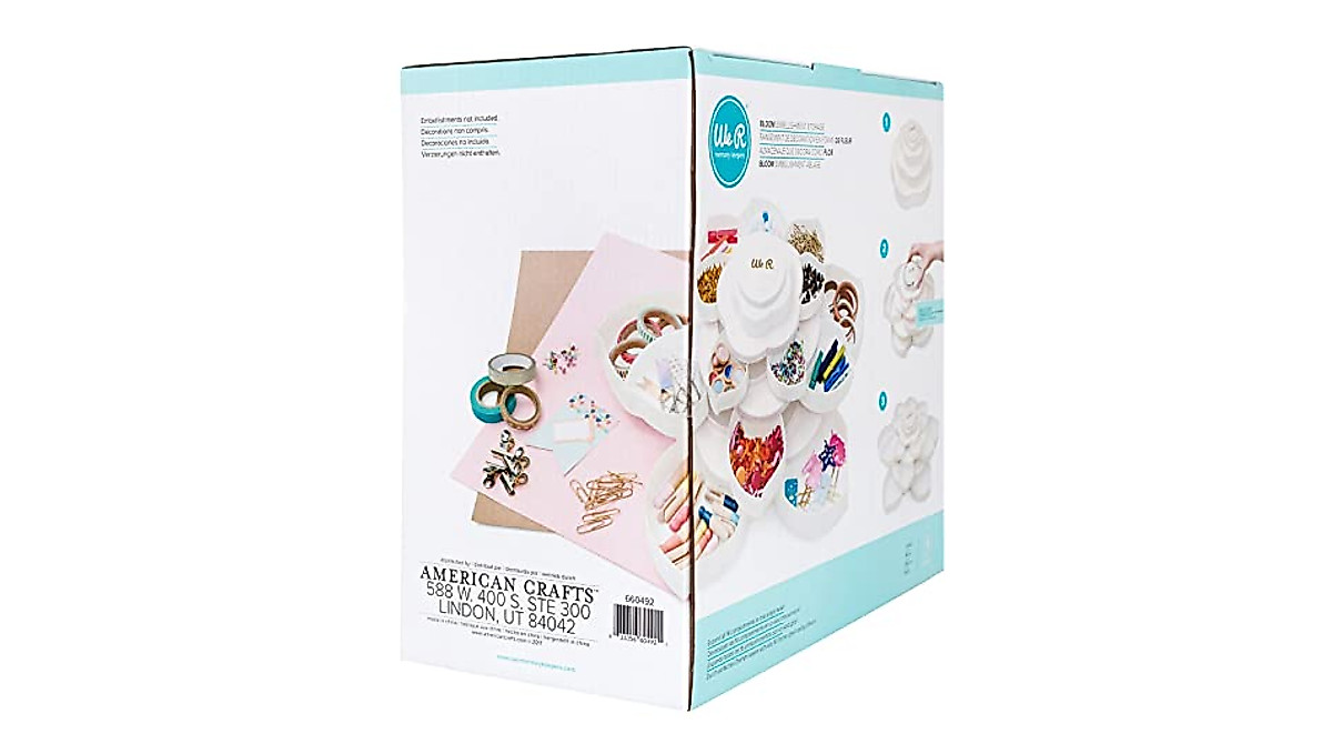 We R Memory Keepers Bloom Storage & Decor - Stylish 16-Compartment ...