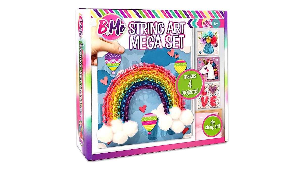 Creative Kids String Art Kit for Kids Age 6+ | 4 Fun Art Projects