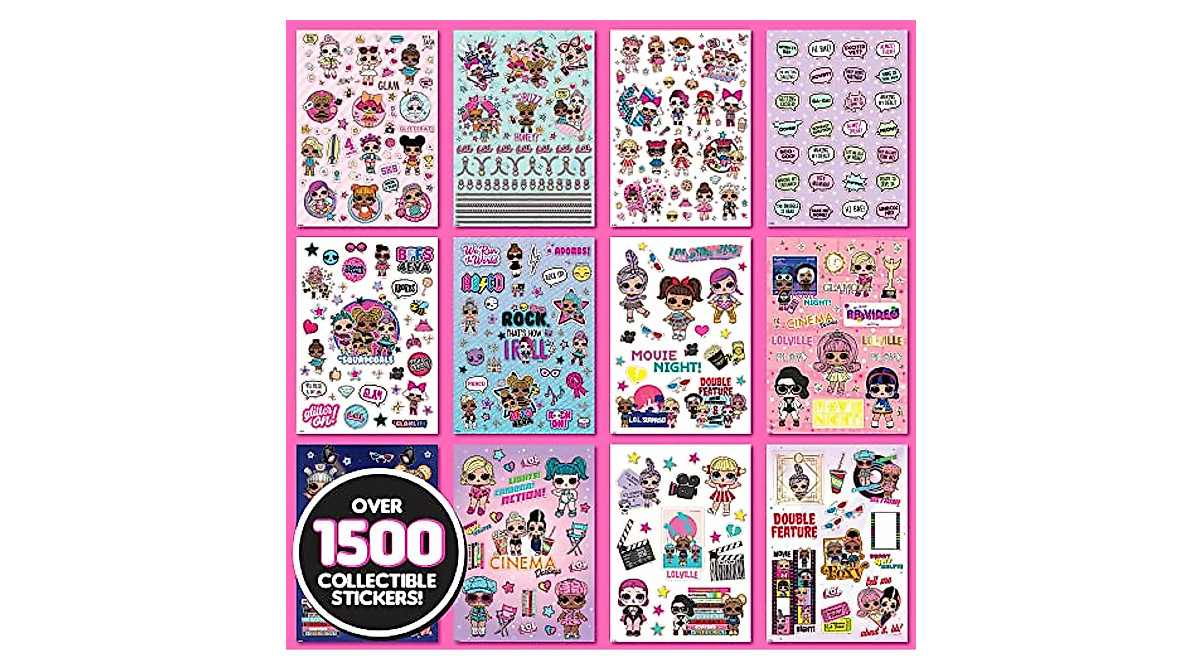 L.O.L. Surprise! 1500+ Stickers Mega-Pack for Creative Fun
