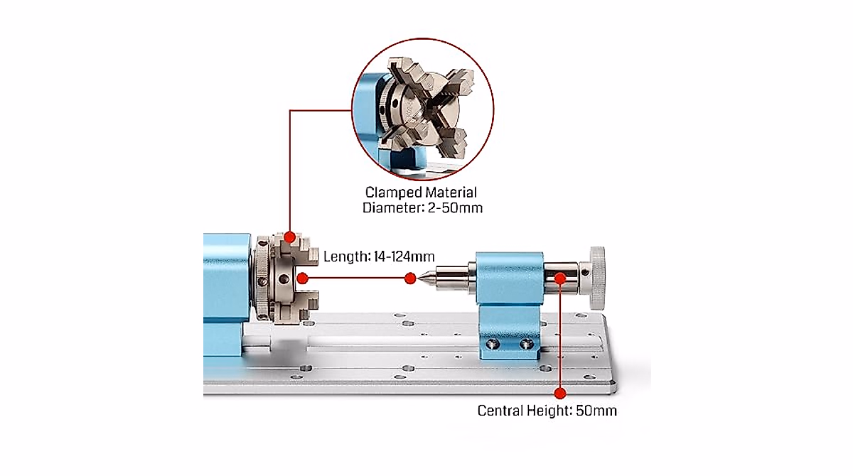 Genmitsu 4th Axis Rotary Module for CNC Machines