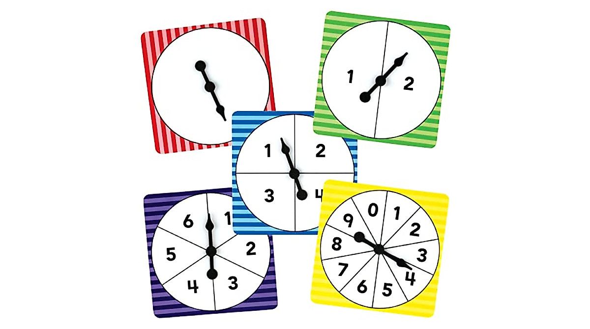 Teacher Created Resources Number Spinners Set of 5