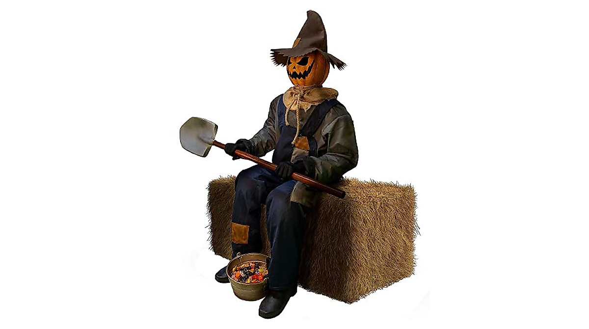 Smiling Jack Greeter with Chair - Fun Halloween Decor