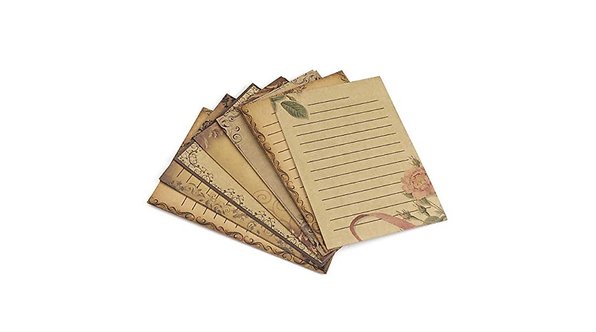 Vintage Retro Writing Paper Set - 56 Sheets by Yoption