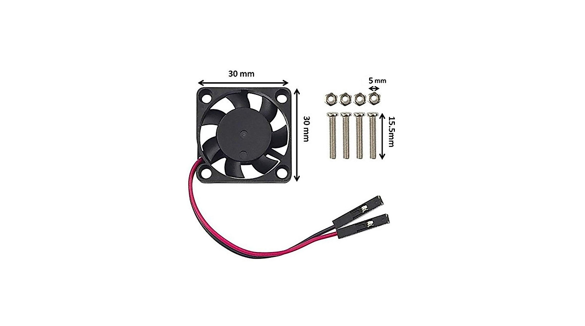 Quiet 30mm Easycargo Fan for Raspberry Pi (4-Pack)