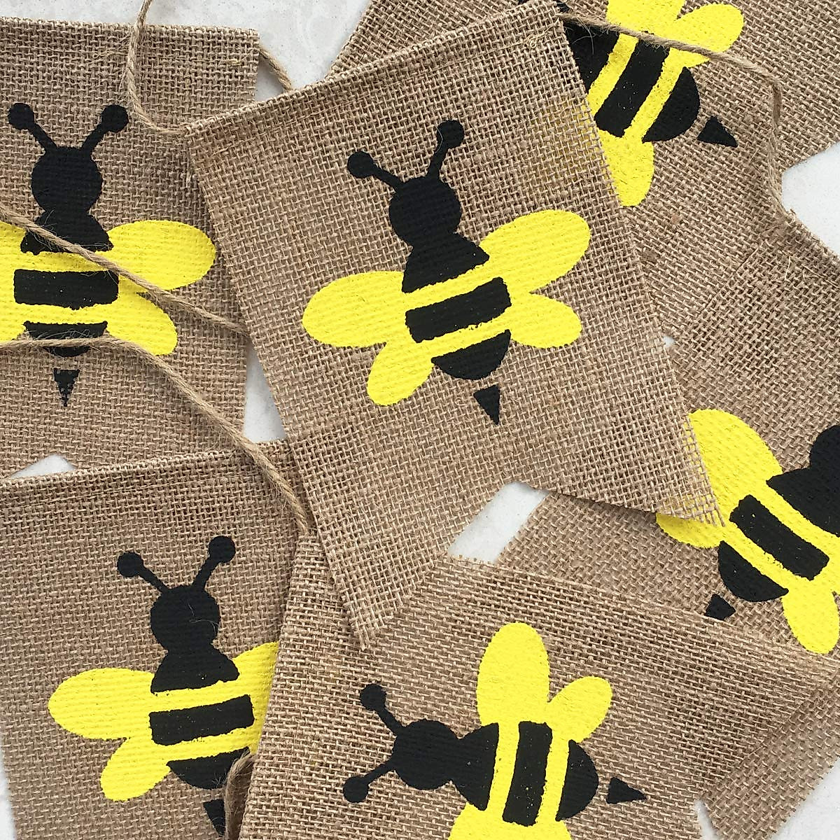 Uniwish Bumblebee Banner for Happy Bee Day Decorations