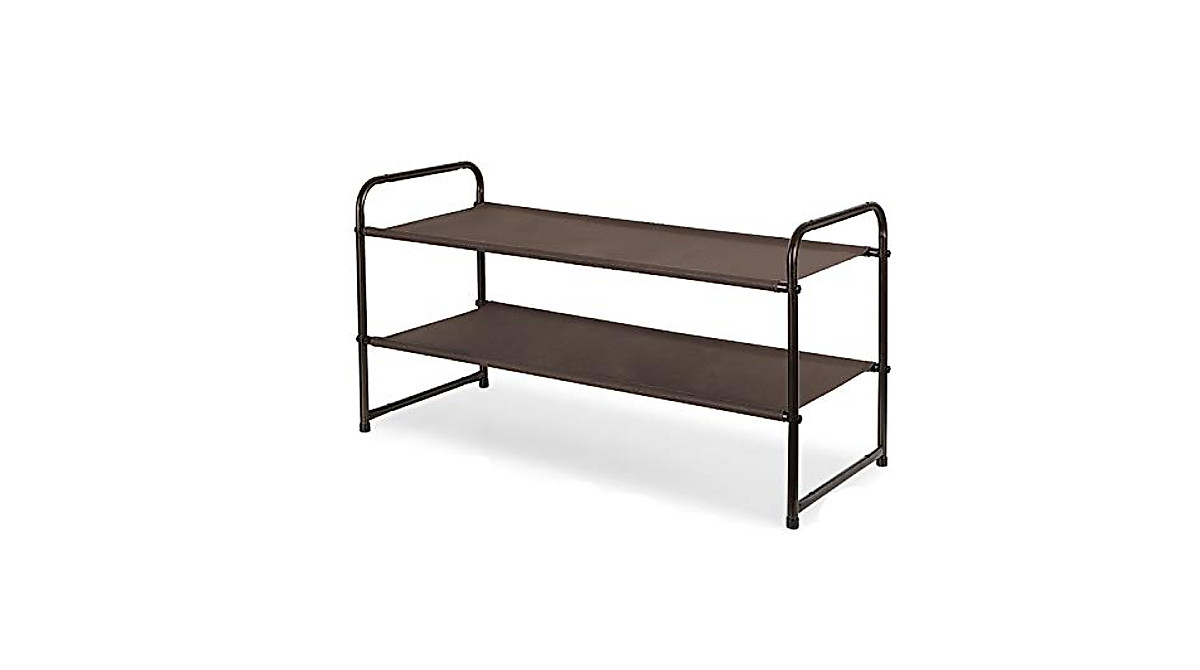 Stackable 2-Tier Shoe Rack - Simple & Versatile Storage