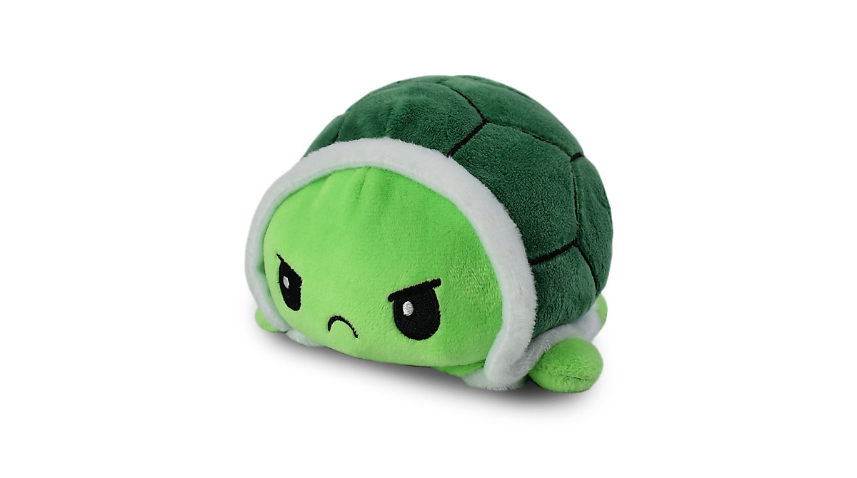 TeeTurtle Reversible Turtle Plushie - 10th Anniversary Cute Mood Toy