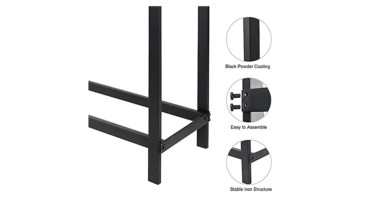 Heavy Duty 8ft Firewood Rack for Outdoor Use from RedSwing