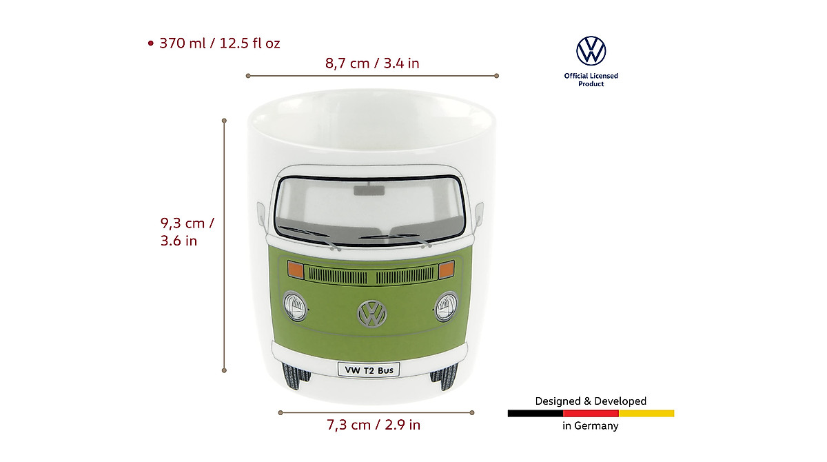 BRISA VW Collection - Volkswagen Large Ceramic Coffee-Tea-Cappuccino Mug Cup
