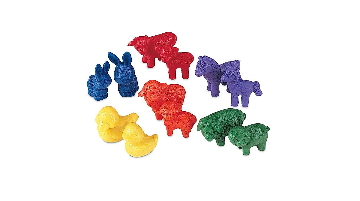 Learning Resources Farm Animal Counters - 72 Pieces for Early Learning