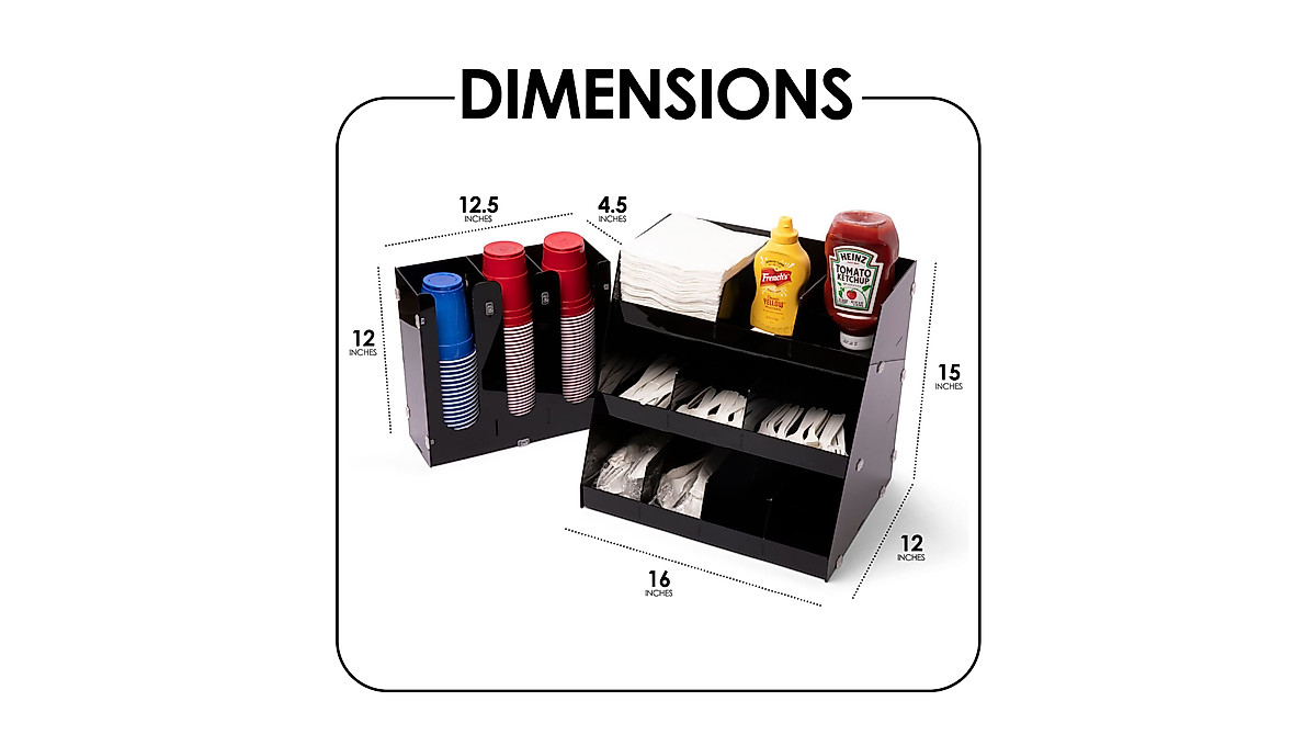 Coffee Condiment Organizer - Stylish & Functional Storage
