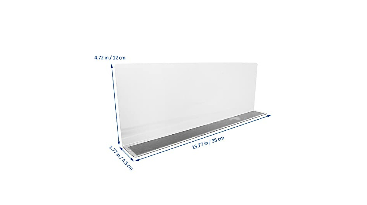 Baluue Plastic Shelf Dividers – Durable PVC Organizers 6pcs