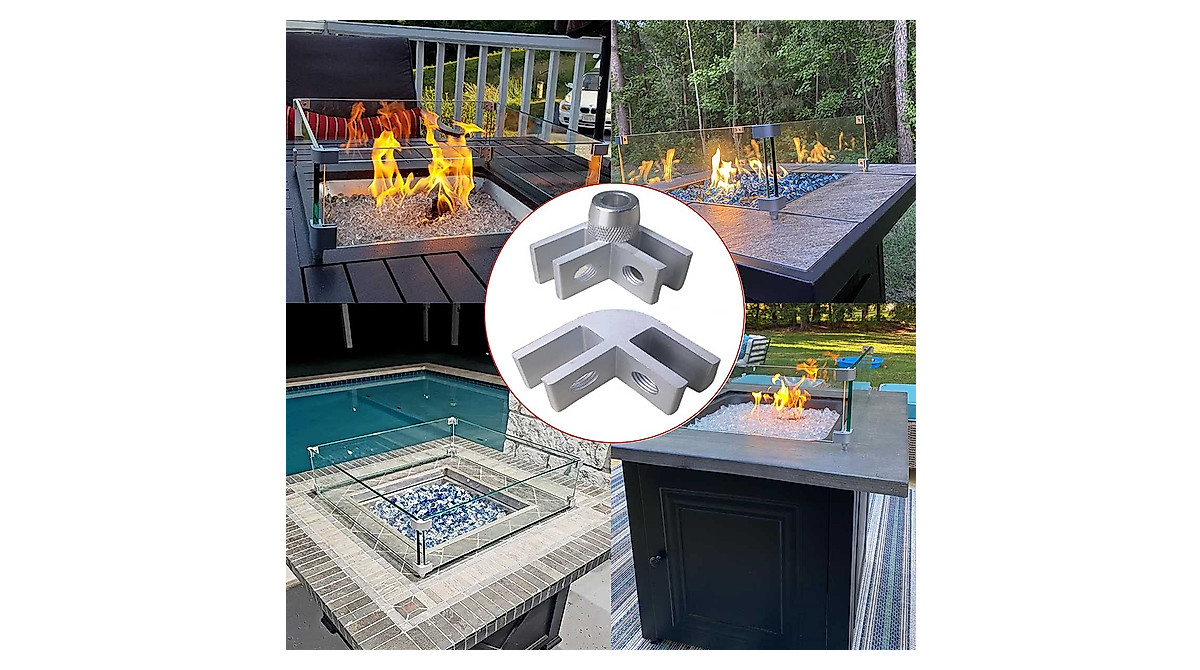 DIY Glass Flame Wind Guard Kit for Fire Pits