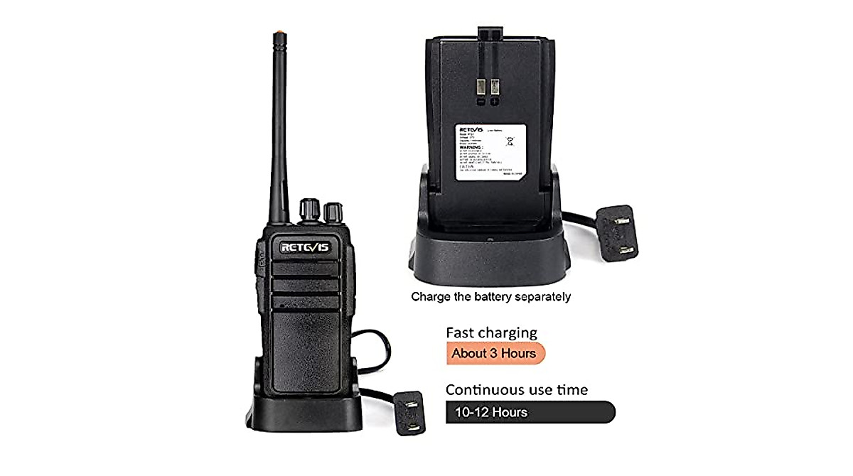Retevis RT21 Long Range Walkie Talkies | Rugged 2-Way Radio for Adults