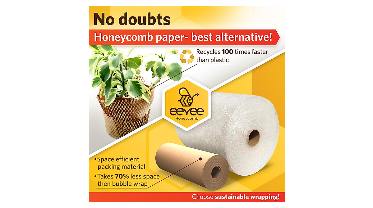 Honeycomb Packing Paper Sheets for Moving - Eco Friendly 50 Pack